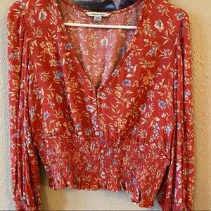 American Eagle long sleeve blouse size medium